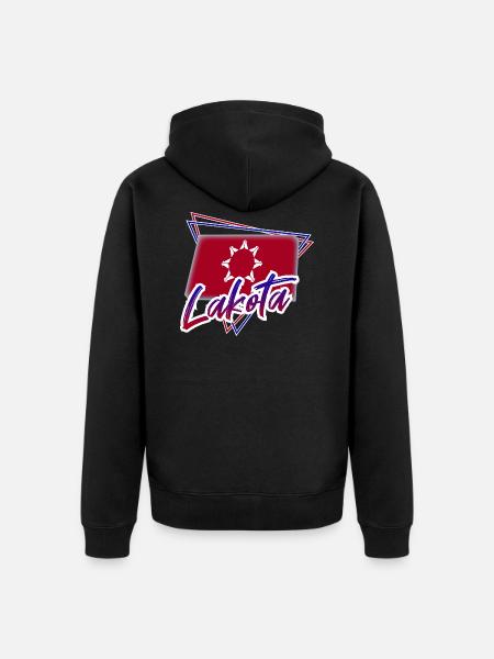 Lakota - Unisex Premium Bio Zip Hoodie - Schwarz