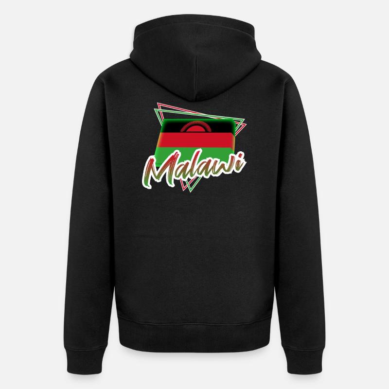 Malawi - Veste à capuche bio Premium Unisexe - noir