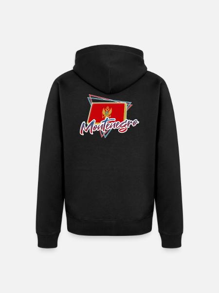 Montenegro - Unisex Premium Bio Zip Hoodie - Schwarz