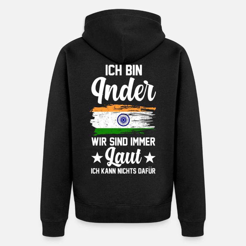 Indisch Indien Inder - Veste à capuche bio Premium Unisexe - noir