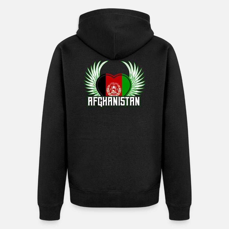 Afghanistan - Veste à capuche bio Premium Unisexe - noir