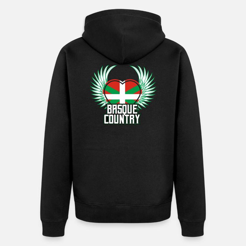 Pays basque - Veste à capuche bio Premium Unisexe - noir