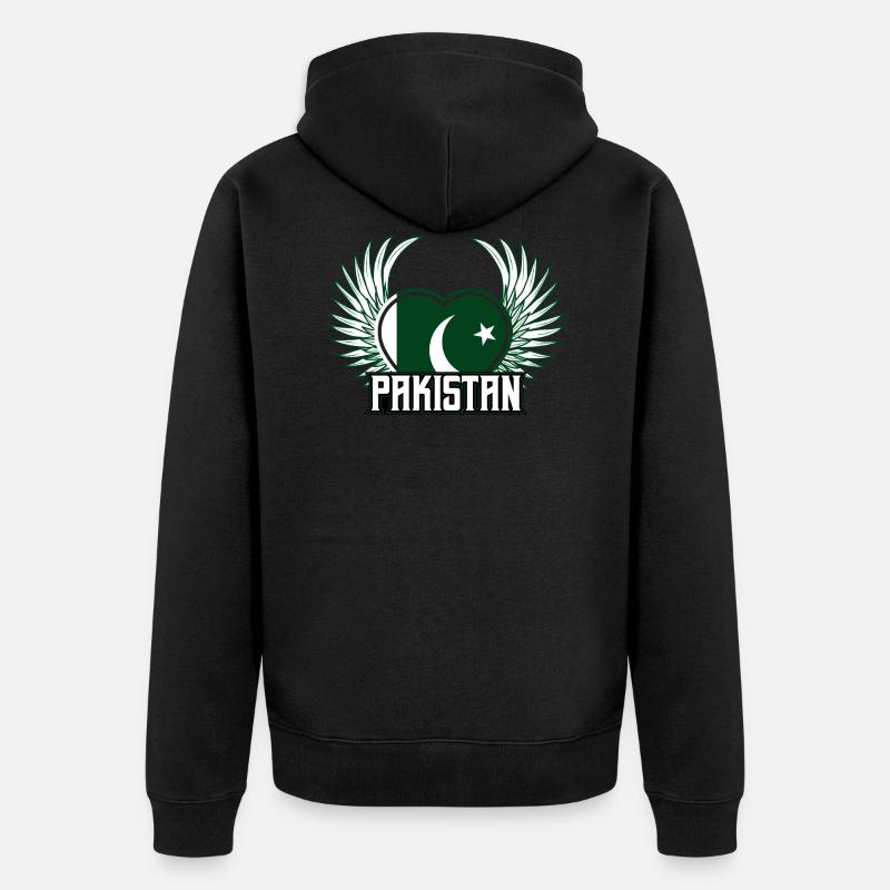 Pakistan - Veste à capuche bio Premium Unisexe - noir
