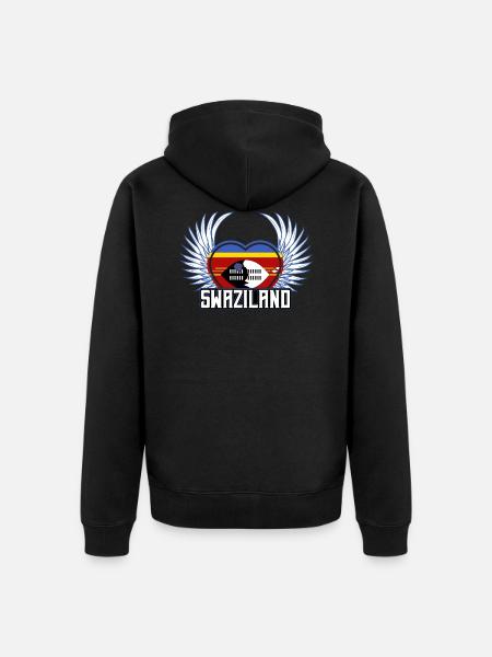 Swasiland - Unisex Premium Bio Zip Hoodie - Schwarz
