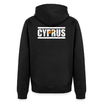 Chypre - Veste à capuche bio Premium Unisexe - noir - Dos - Nico (187cm)