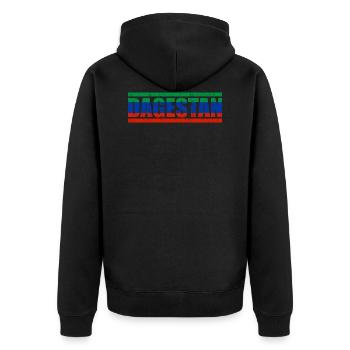Daghestan - Veste à capuche bio Premium Unisexe - noir - Dos - Nico (187cm)