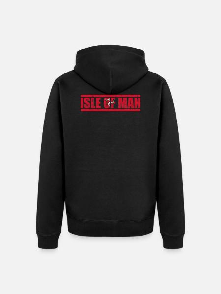 Isle Of Man - Unisex Premium Organic Zip Hoodie - black