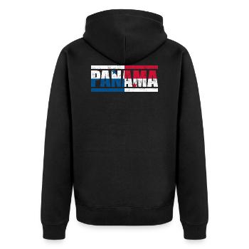Panama - Veste à capuche bio Premium Unisexe - noir - Dos - Nico (187cm)