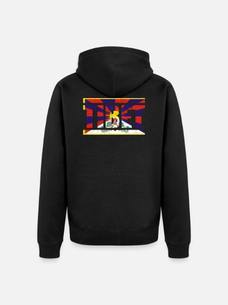Tibet - Veste à capuche bio Premium Unisexe - noir