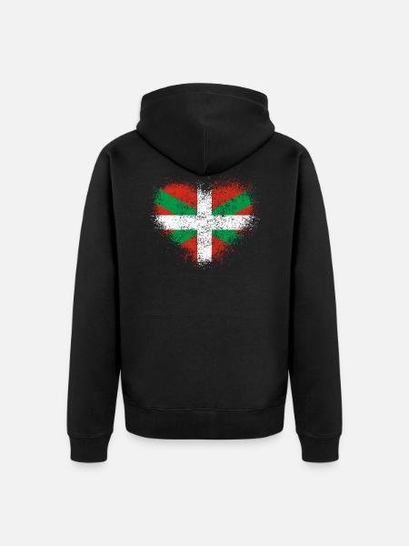 Pays basque - Veste à capuche bio Premium Unisexe - noir