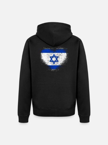 Israël - Veste à capuche bio Premium Unisexe - noir