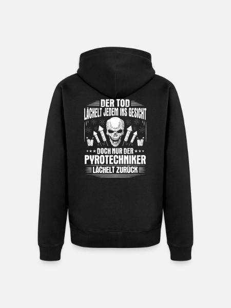 Pyrotechniker Feuerwerk Pyrotechnik Pyrotechnician - Unisex Premium Bio Zip Hoodie - Schwarz