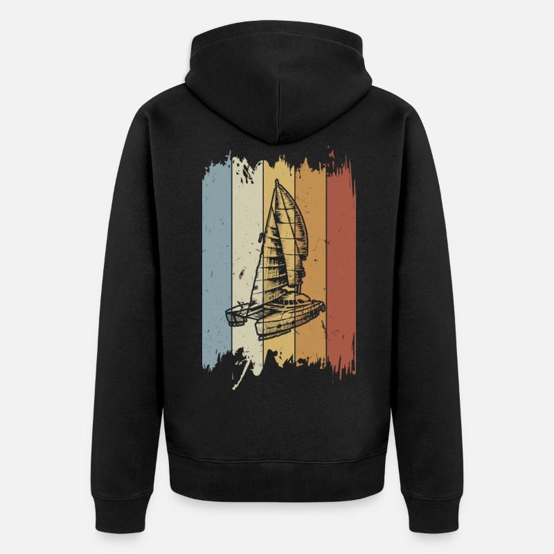 Catamaran - Veste à capuche bio Premium Unisexe - noir