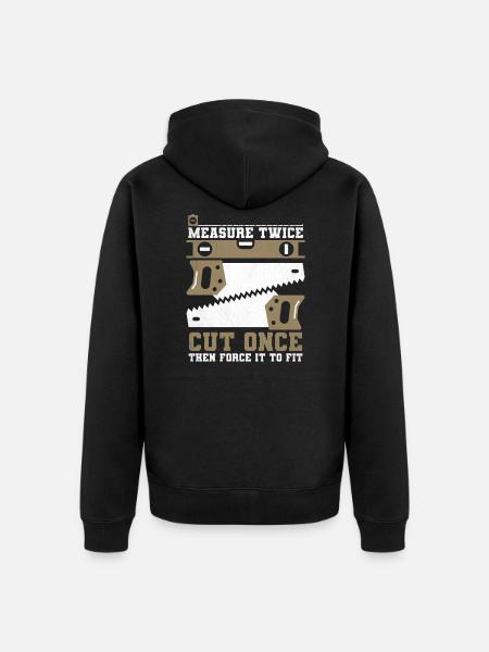 Menuiserie Menuiserie Menuisier Menuisier Menuisier - Veste à capuche bio Premium Unisexe - noir