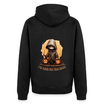 Halloween Mignon Zombie Effrayant, Boo - Veste à capuche bio Premium Unisexe - noir - Dos - Nico (187cm)