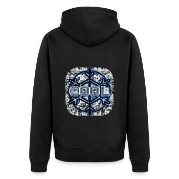 COOL [1.0] - Veste à capuche bio Premium Unisexe - noir - Dos - Nico (187cm)