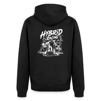 Course hybride - Athlète hybride - Veste à capuche bio Premium Unisexe - noir - Dos - Nico (187cm)