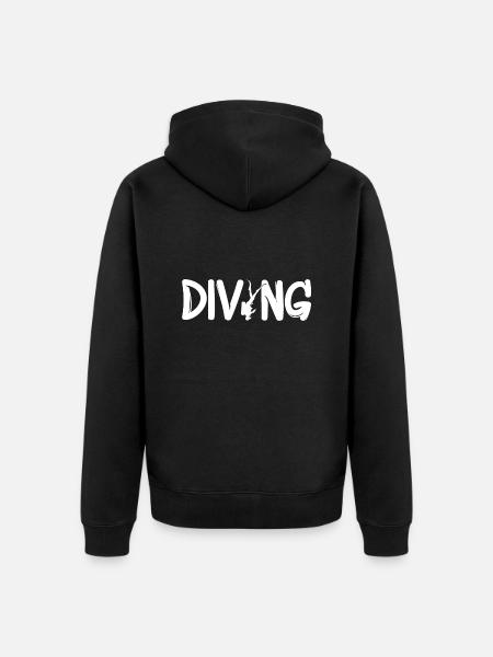 Tauchen Diving - Unisex Premium Bio Zip Hoodie - Schwarz