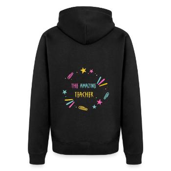 AMAZING TEACHER End Of SCHOOL YEAR - Veste à capuche bio Premium Unisexe - noir - Dos - Nico (187cm)