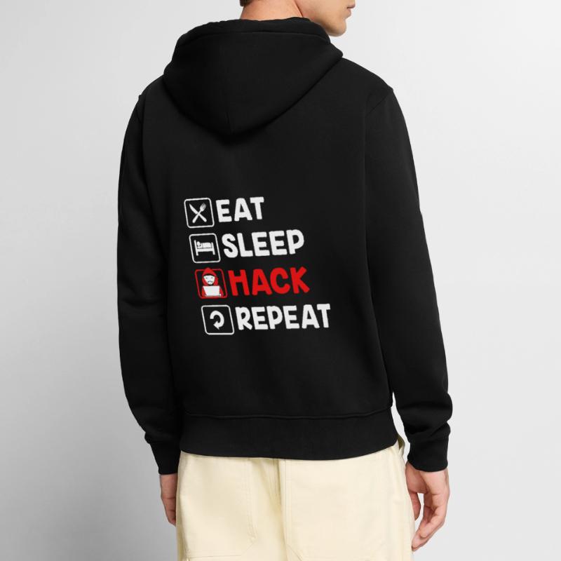 Cybersecurity Cyber Programmierer Hacker Unisex Premium Bio Zip Hoodie