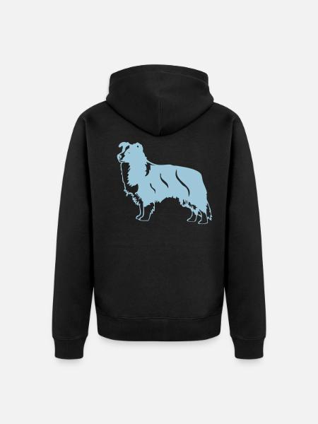 bordercollie02 - Veste à capuche bio Premium Unisexe - noir