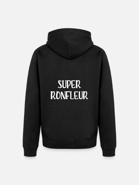 super ronfleur - Veste à capuche bio Premium Unisexe - noir