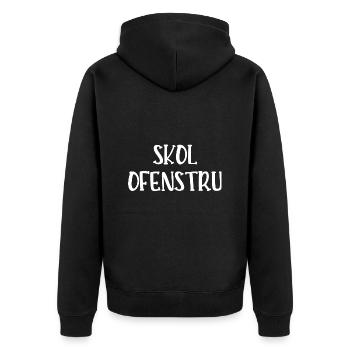 skol ofenstru - Veste à capuche bio Premium Unisexe - noir - Dos - Nico (187cm)