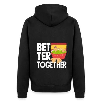 Taco Design for a Mexican Food Lover with Spanish - Unisex Premium Organic Zip Hoodie - black - Back - Nico (187cm)