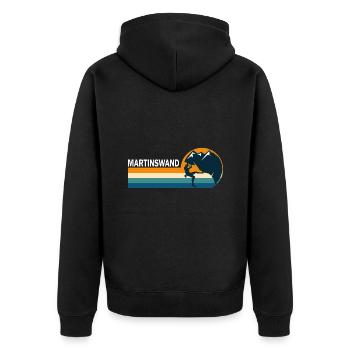 climb escalade MARTINSWAND sport climbing - Veste à capuche bio Premium Unisexe - noir - Dos - Nico (187cm)