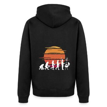 Grill Evolution Vintage Fête des Pères Grill Master - Veste à capuche bio Premium Unisexe - noir - Dos - Nico (187cm)