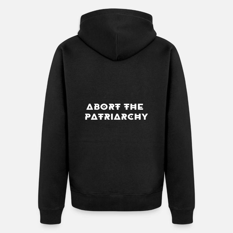 Aborter le Patriarchy - Veste à capuche bio Premium Unisexe - noir