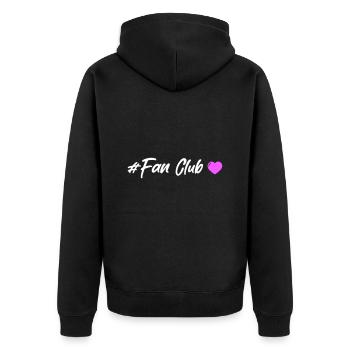 Coeur du Fan Club - Veste à capuche bio Premium Unisexe - noir - Dos - Nico (187cm)