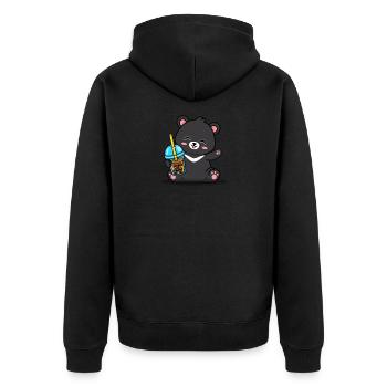 Taiwan - Veste à capuche bio Premium Unisexe - noir - Dos - Nico (187cm)