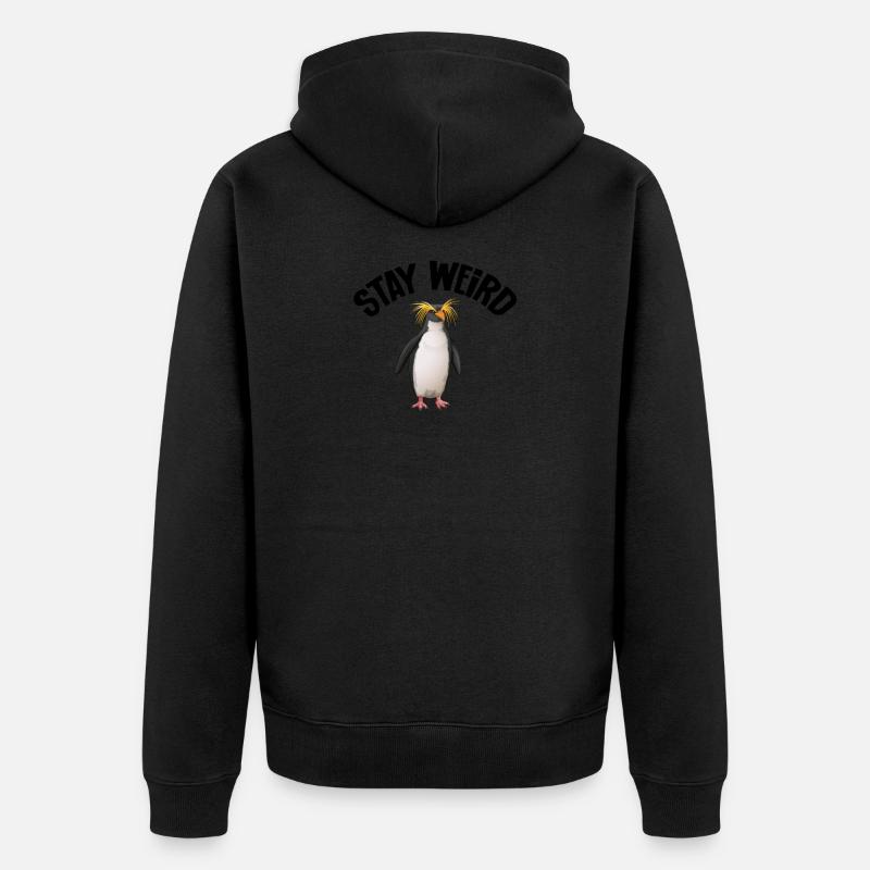 Gorfou doré - Veste à capuche bio Premium Unisexe - noir