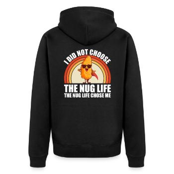 Funny Nug-Life Kids Toddler I Love Chicken Nuggets - Veste à capuche bio Premium Unisexe - noir - Dos - Nico (187cm)