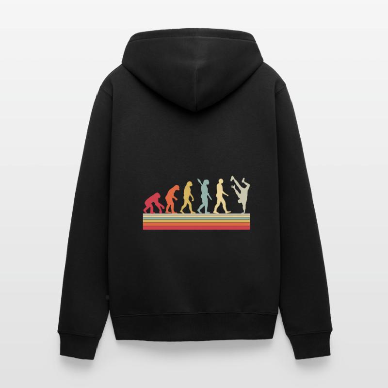 Évolution du Breakdance B-Boy Dance Breakdance Veste à capuche bio Premium Unisexe
