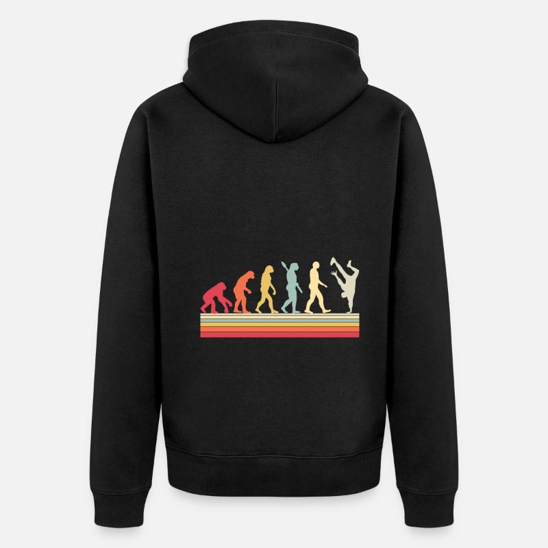Évolution du Breakdance B-Boy Dance Breakdance - Veste à capuche bio Premium Unisexe - noir