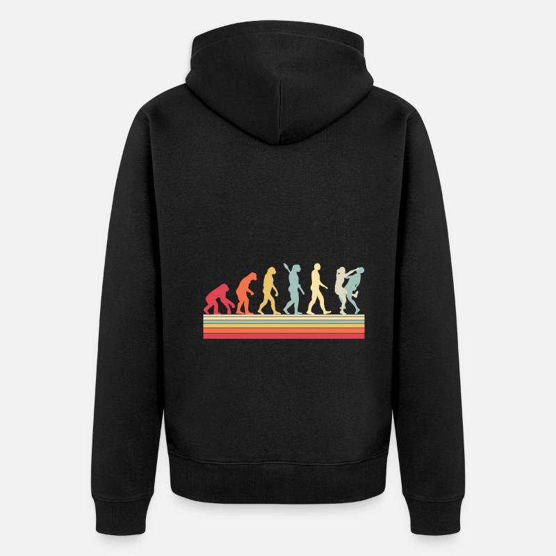 Evolution Autodéfense Krav Maga - Veste à capuche bio Premium Unisexe - noir