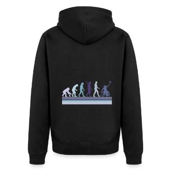 Évolution du tennis en fauteuil roulant Weelchair - Veste à capuche bio Premium Unisexe - noir - Dos - Nico (187cm)