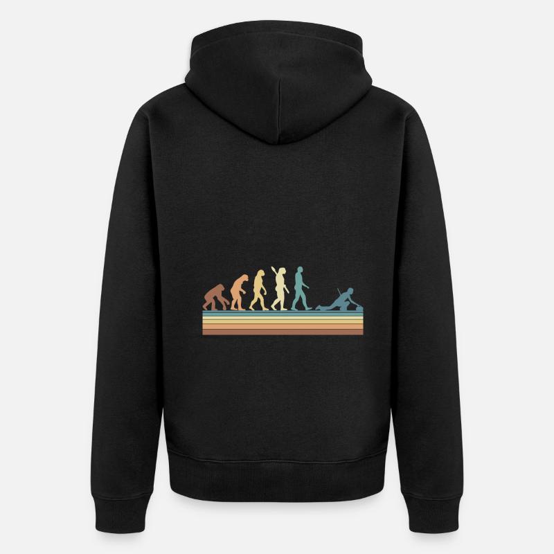 Evolution Curling Team - Unisex Premium Bio Zip Hoodie - Schwarz