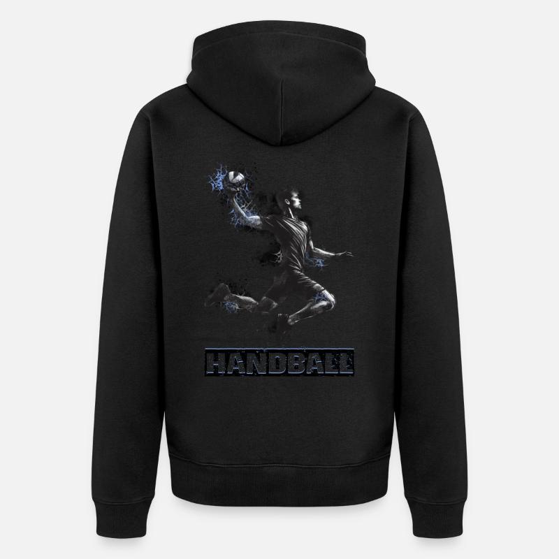 Handball - Veste à capuche bio Premium Unisexe - noir