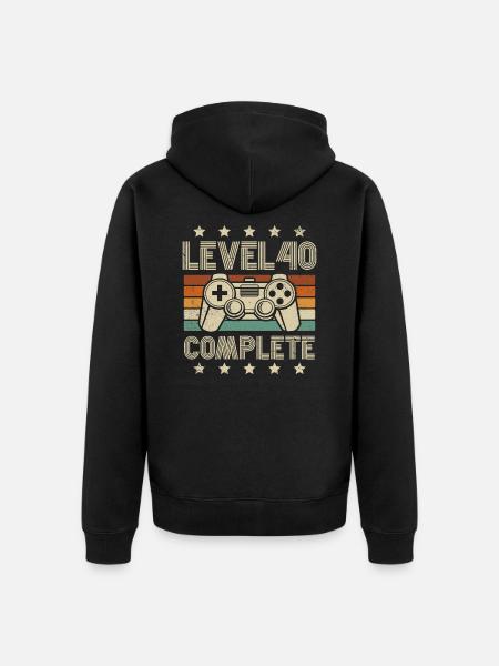40 år Retro Gaming 40-årspresent - Ekologisk premiumluvjack unisex - svart