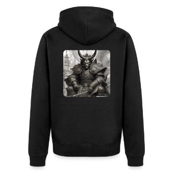 Démon, Monstre, Monstre, Monstre, - Veste à capuche bio Premium Unisexe - noir - Dos - Nico (187cm)