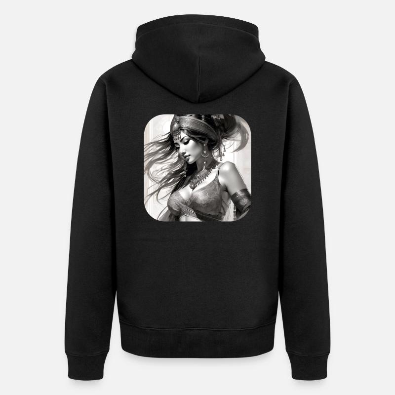 Beauté mystique - Veste à capuche bio Premium Unisexe - noir