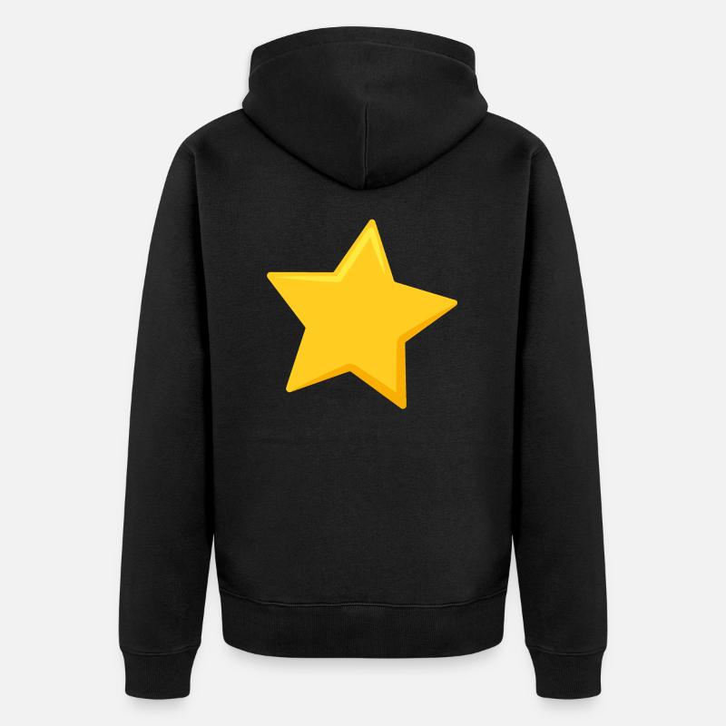 Étoile - Veste à capuche bio Premium Unisexe - noir