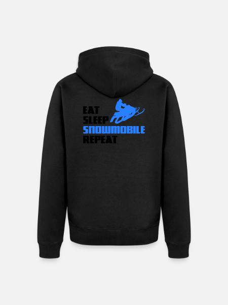 Snowmobile snowmobile snowmobile - Unisex Premium Organic Zip Hoodie - black