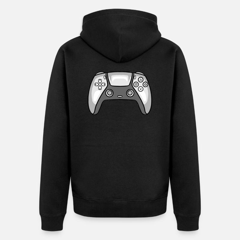 Joystick Gamer Console de jeu - Veste à capuche bio Premium Unisexe - noir