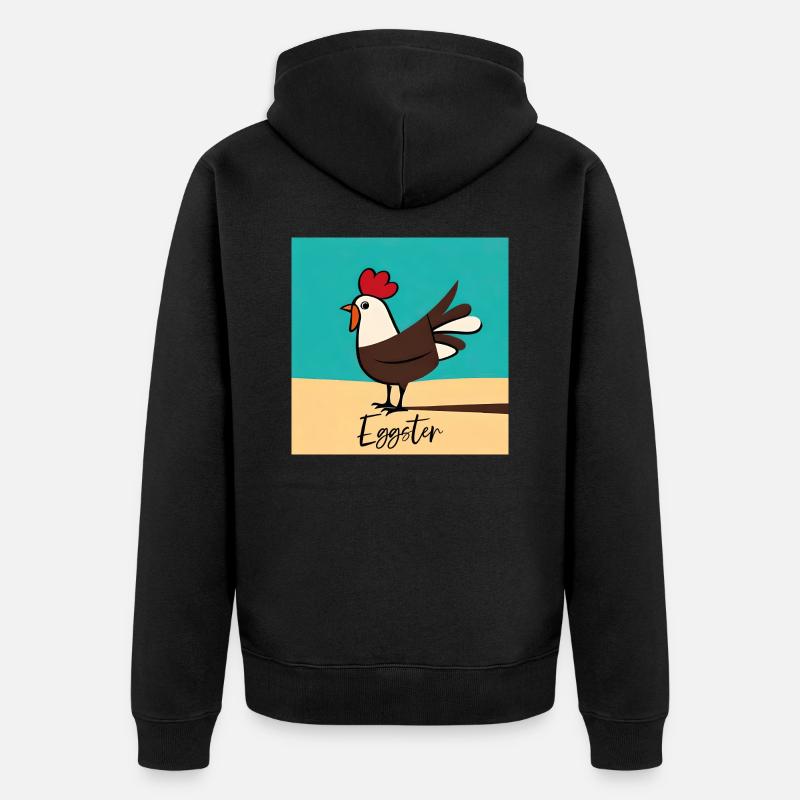 Eggster - Veste à capuche bio Premium Unisexe - noir