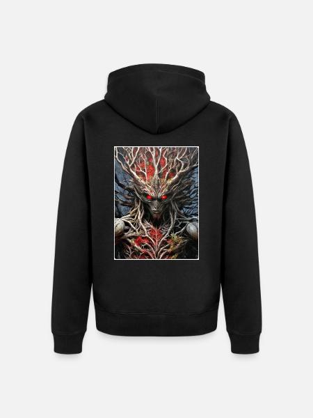 Plantes effrayantes Alien 1.9 - Veste à capuche bio Premium Unisexe - noir