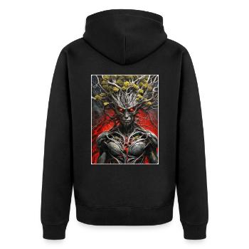 Plantes effrayantes Alien 1.4 - Veste à capuche bio Premium Unisexe - noir - Dos - Nico (187cm)